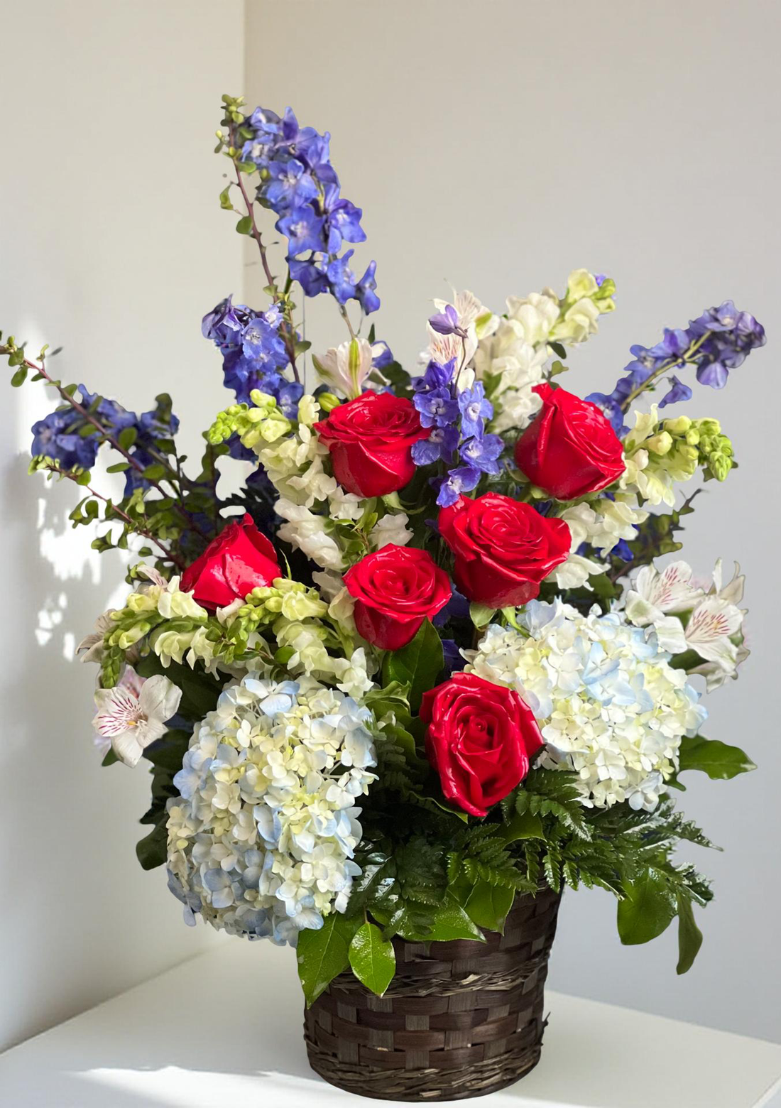 Red White and Salute Basket