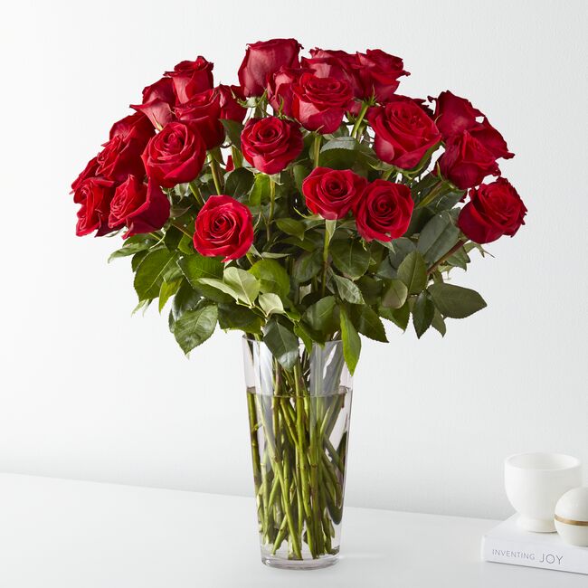 Long Stem Red Roses