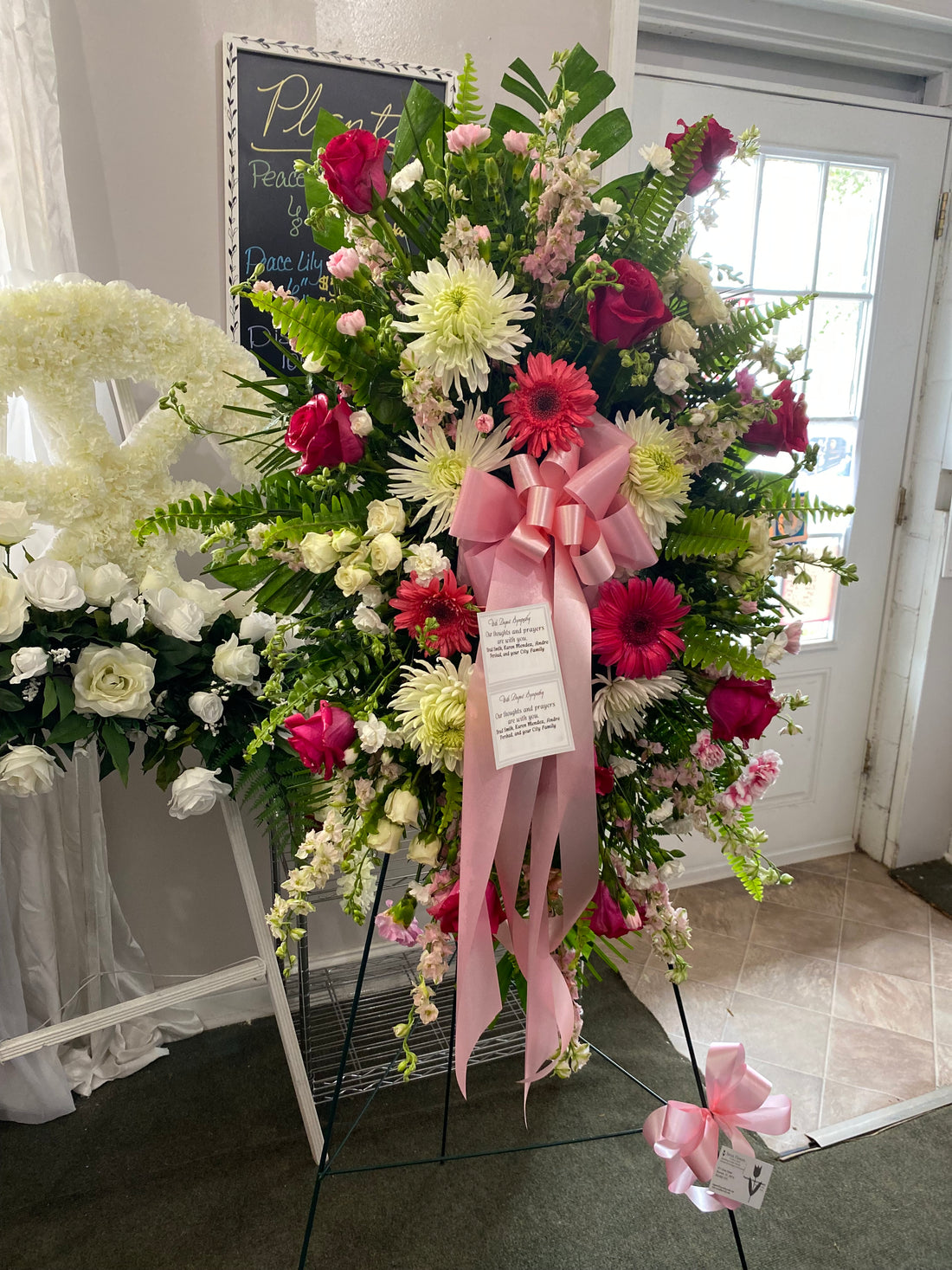 In Loving Memory Standing Spray