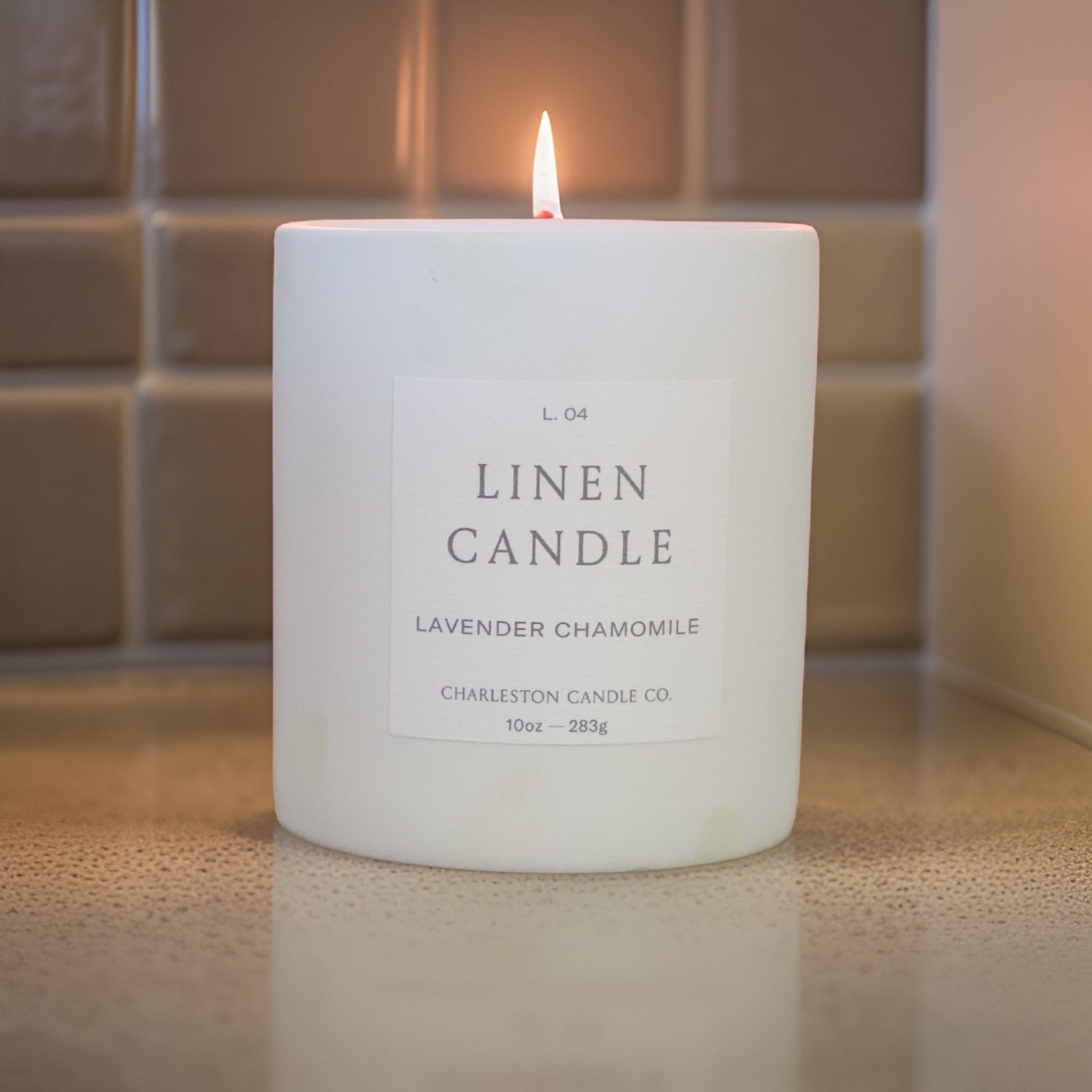 Lavender Chamomile Linen Candle