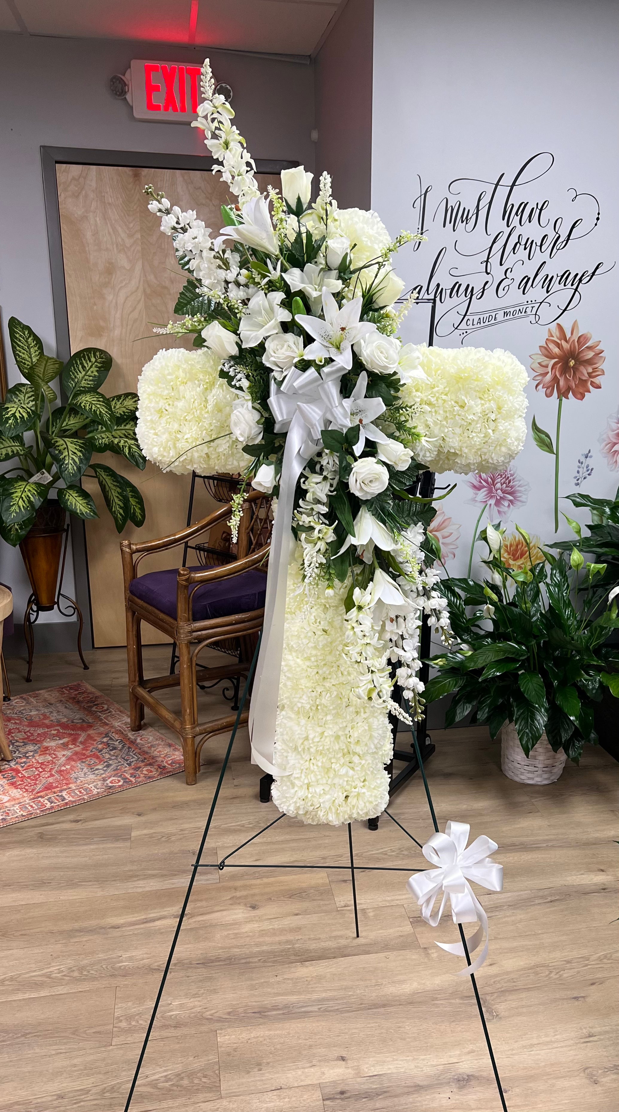 36” Artificial Sympathy Cross