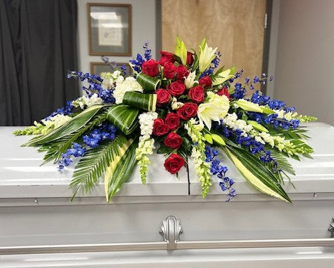 Honor and Valor Casket Spray