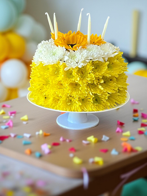 Birthday Smiles Floral Cakes