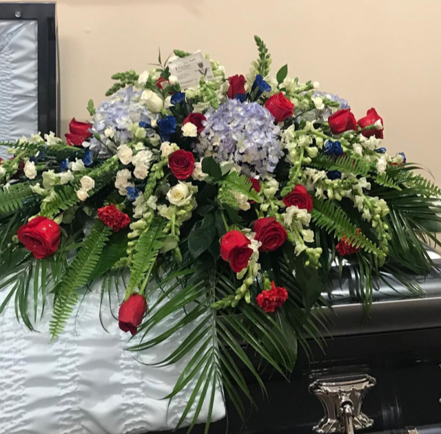 Patriotic Tribute Casket Spray